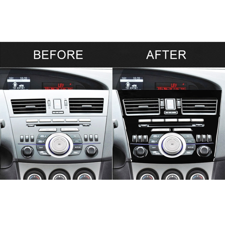For Mazda 3 Axela 2010-2013 4 in 1 Car Central Control Radio Set A Decorative Sticker, Left Drive