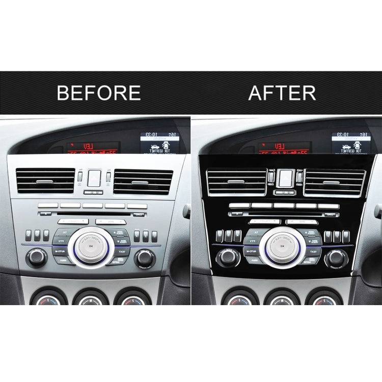 For Mazda 3 Axela 2010-2013 4 in 1 Car Central Control Radio Set A Decorative Sticker, Right Drive