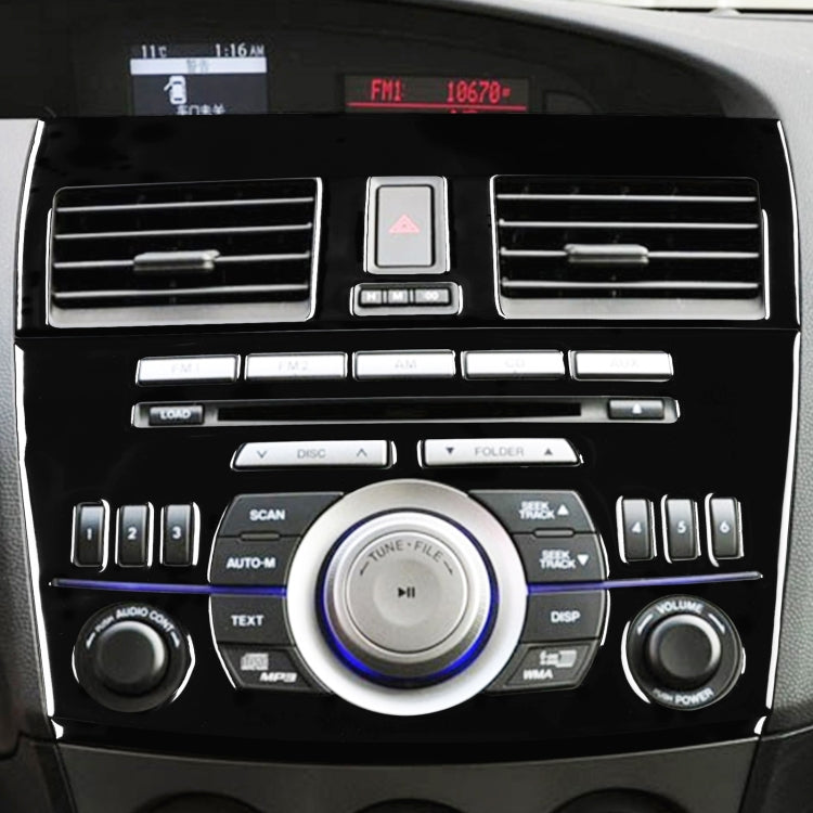 For Mazda 3 Axela 2010-2013 4 in 1 Car Central Control Radio Set B Decorative Sticker, Left Drive