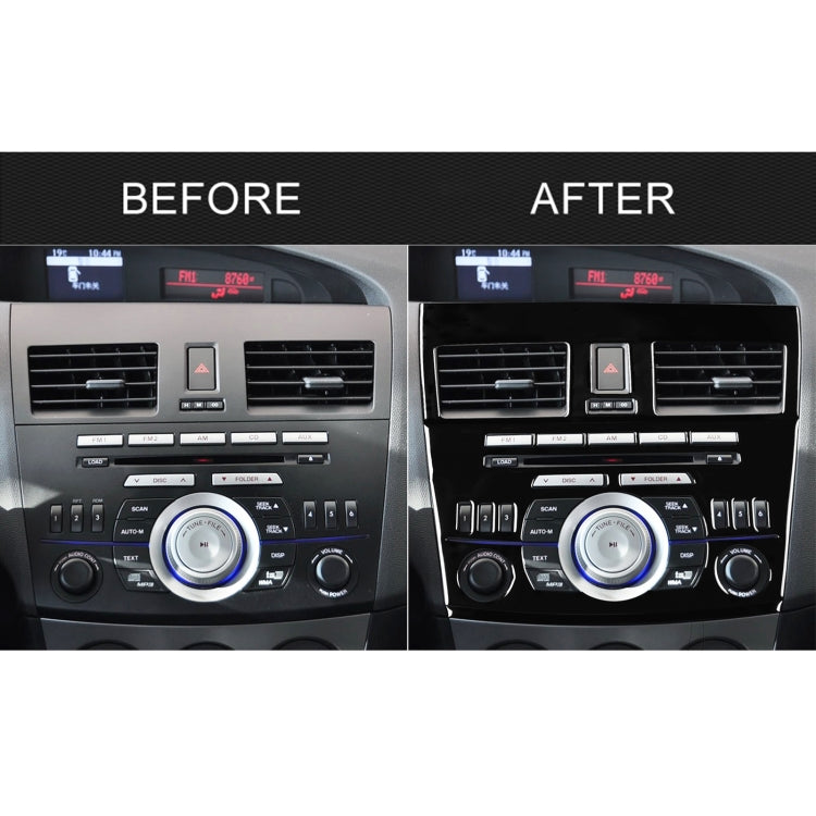 For Mazda 3 Axela 2010-2013 4 in 1 Car Central Control Radio Set B Decorative Sticker, Left Drive