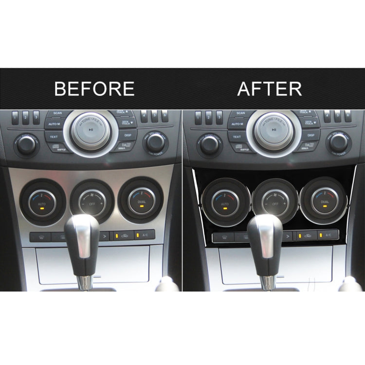 For Mazda 3 Axela 2010-2013 Car AC Button A Decorative Sticker, Left and Right Drive Universal