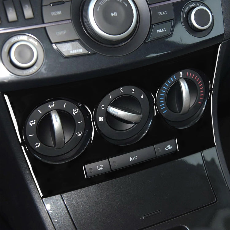 For Mazda 3 Axela 2010-2013 Car AC Button B Decorative Sticker, Left and Right Drive Universal