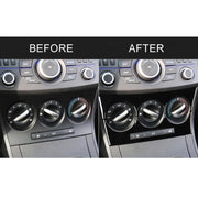For Mazda 3 Axela 2010-2013 Car AC Button B Decorative Sticker, Left and Right Drive Universal