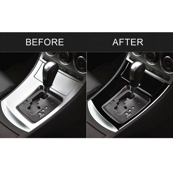 For Mazda 3 Axela 2010-2013 2 in 1 Car Gear Frame Set A Decorative Sticker, Right Drive