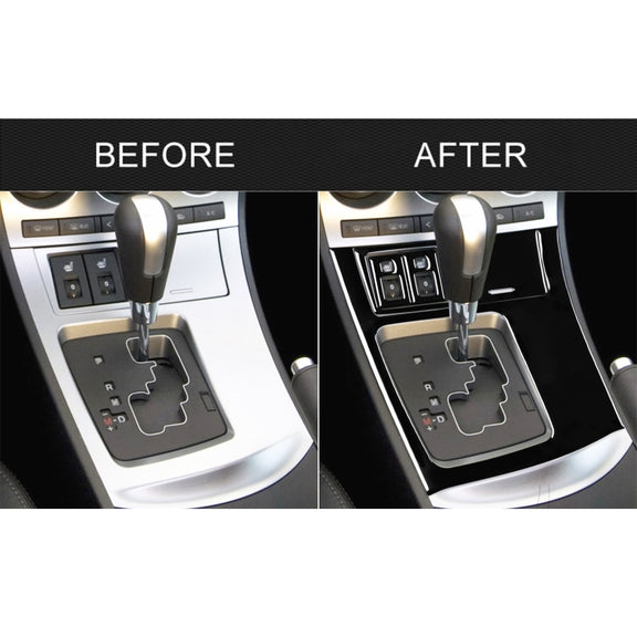 For Mazda 3 Axela 2010-2013 5 in 1 Car Gear Frame Set B Decorative Sticker, Left Drive