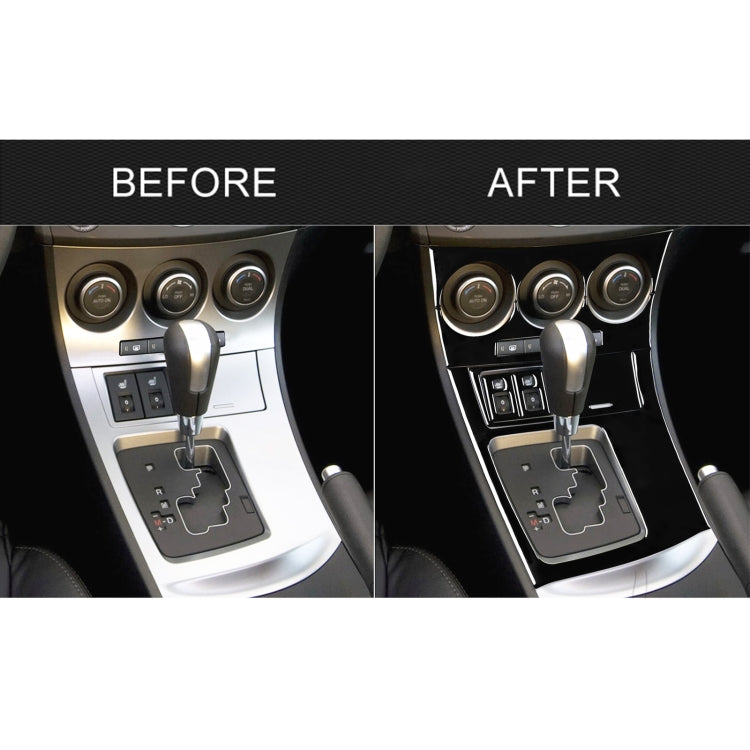 For Mazda 3 Axela 2010-2013 7 in 1 Car AC Gear Frame Set D Decorative Sticker, Left Drive