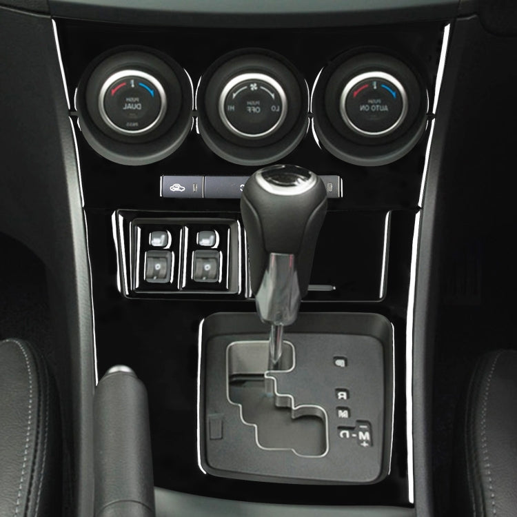 For Mazda 3 Axela 2010-2013 7 in 1 Car AC Gear Frame Set D Decorative Sticker, Right Drive