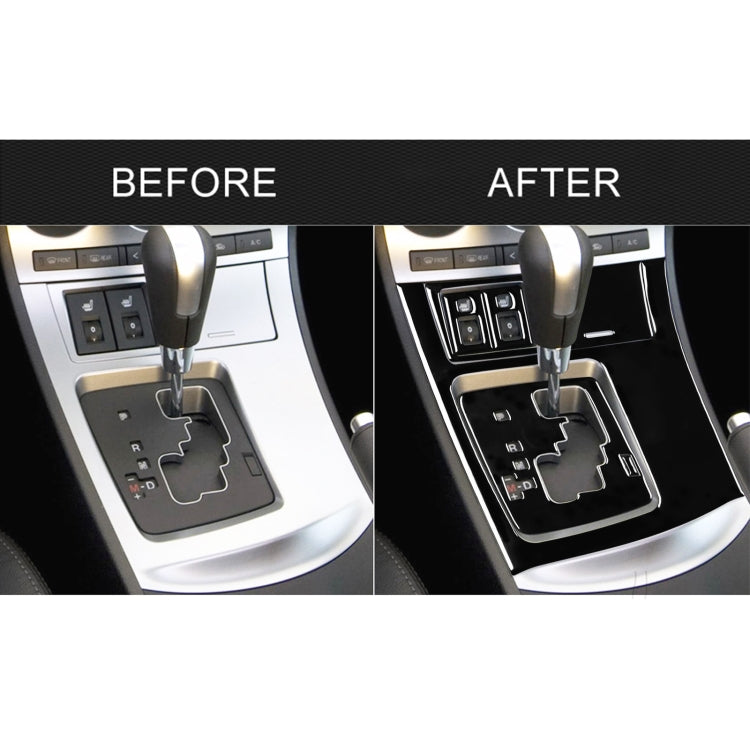 For Mazda 3 Axela 2010-2013 7 in 1 Car Gear Panel Set B Decorative Sticker, Left Drive