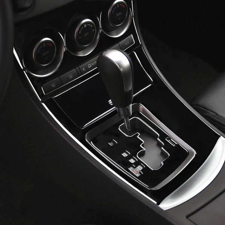 For Mazda 3 Axela 2010-2013 6 in 1 Car AC Gear Panel Set A Decorative Sticker, Left Drive