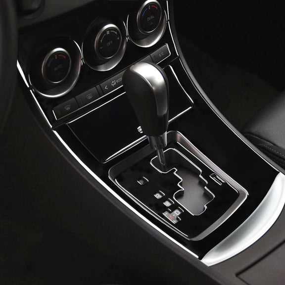 For Mazda 3 Axela 2010-2013 6 in 1 Car AC Gear Panel Set A Decorative Sticker, Left Drive