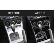 For Mazda 3 Axela 2010-2013 6 in 1 Car AC Gear Panel Set A Decorative Sticker, Left Drive