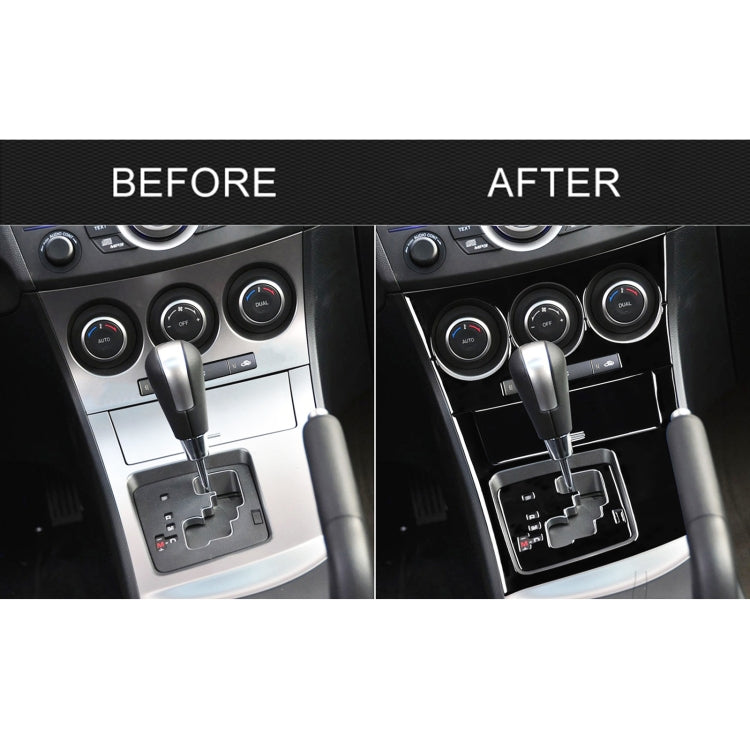 For Mazda 3 Axela 2010-2013 6 in 1 Car AC Gear Panel Set B Decorative Sticker, Left Drive