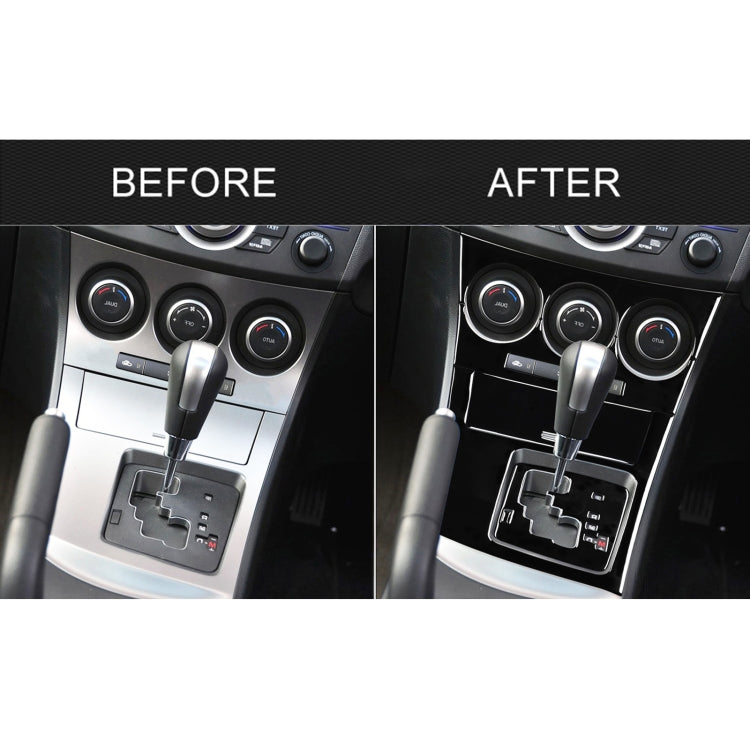 For Mazda 3 Axela 2010-2013 6 in 1 Car AC Gear Panel Set B Decorative Sticker, Right Drive