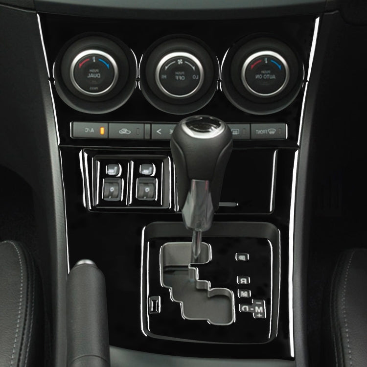 For Mazda 3 Axela 2010-2013 9 in 1 Car AC Gear Panel Set C Decorative Sticker, Right Drive