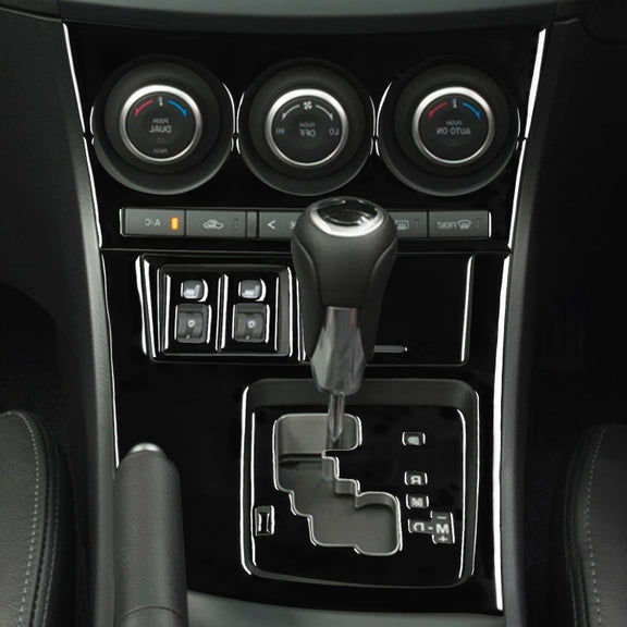 For Mazda 3 Axela 2010-2013 9 in 1 Car AC Gear Panel Set C Decorative Sticker, Right Drive