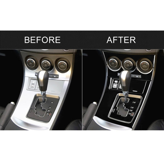 For Mazda 3 Axela 2010-2013 9 in 1 Car AC Gear Panel Set D Decorative Sticker, Right Drive