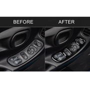 For Chevrolet Corvette C5 1998-2004 2 in 1 Car Door Control Panel with Memory Seat Decorative Sticker, Left Drive