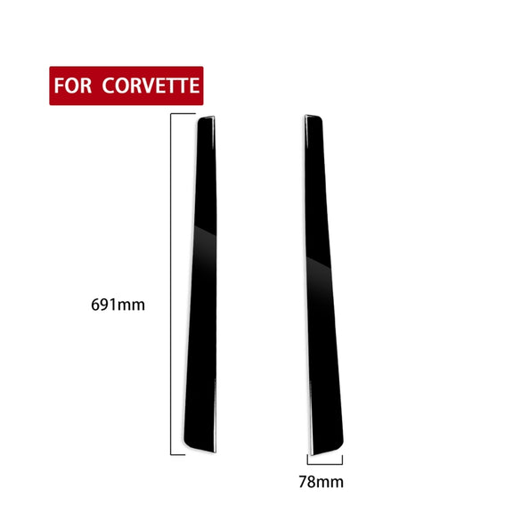 For Chevrolet Corvette C5 1998-2004 Car Threshold Decorative Sticker, Left Drive