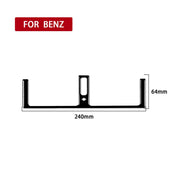 For Mercedes-Benz E-Class W210 1996-2002 Car Central AC Air Outlet Decorative Sticker, Left and Right Drive Universal