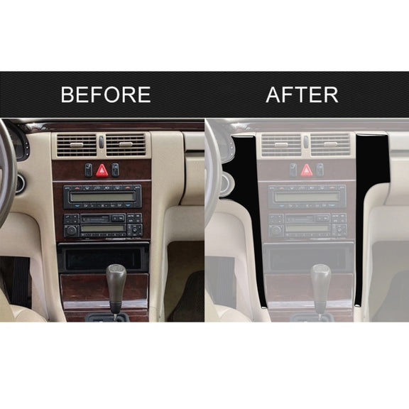 For Mercedes-Benz E-Class W210 1996-2002 Car Center Console Side Decorative Sticker, Left Drive