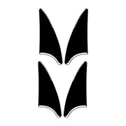 For Mercedes-Benz E-Class W210 1996-2002 Car Door Corner Decorative Sticker, Left and Right Drive Universal