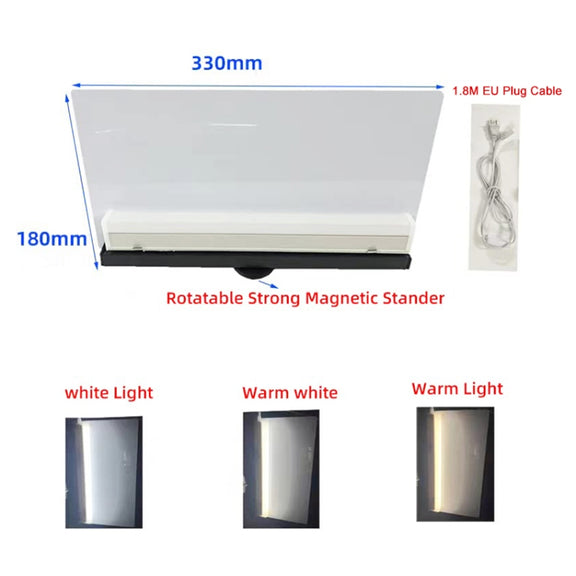 Paintless Dent Repair Removal Tool Checking Reflector Line Tricolor Detection Board, EU Plug