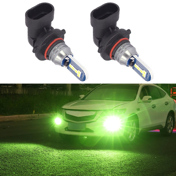 1 Pair 9006 DC12V 7.8W Car LED Fog Light (Lime Green)