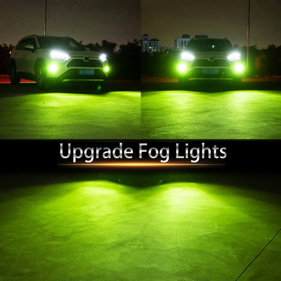 1 Pair H4 DC12V 7.8W Car LED Fog Light (Lime Green)