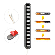 1 Pair Motorcycle 12LED Running Water Turn License Plate Light