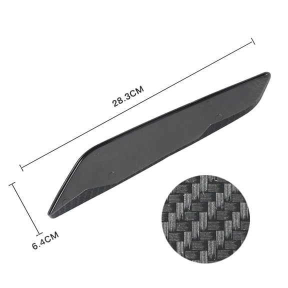 Car ABS Fender Decorative Sticker for BMW 5 Series 525Li 530Li, Carbon Fiber Texture