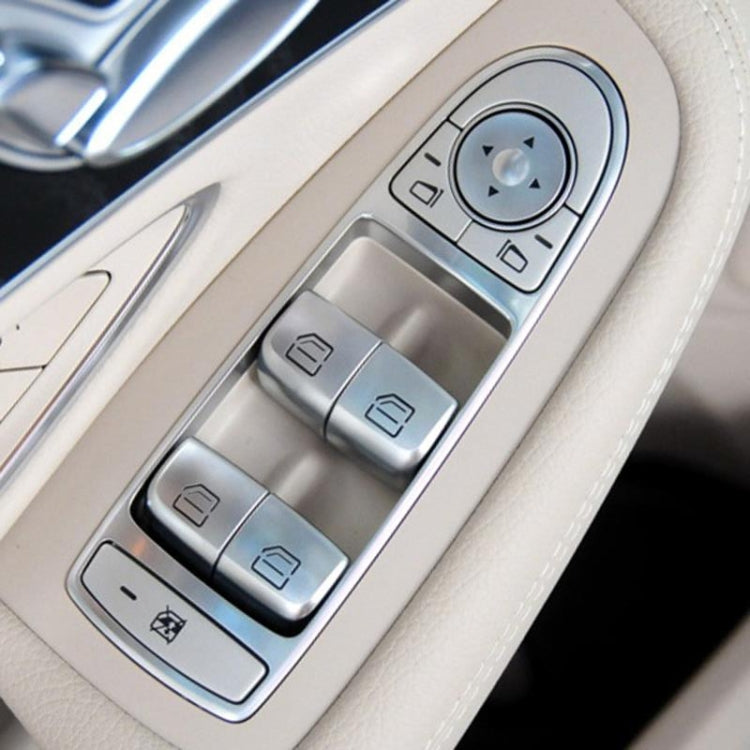 Car Auto Electronic Window Master Control Switch Button for Mercedes-Benz C Class W205 2015-2021 (Brown)