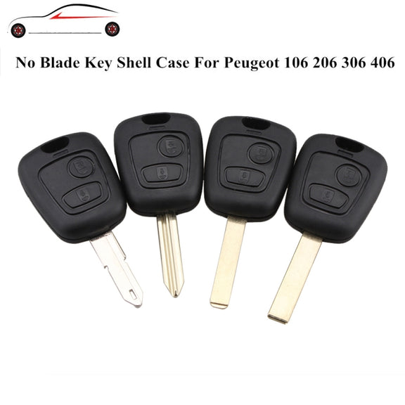 2 PCS Car 307 Mouth Remote Control Key Case Cover for PSA Peugeot Citroen