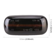 2 PCS DC12V / 3W Car LED Dynamic Blinker Side Lights Flowing Water Turn Signal Light for Audi, Yellow Light