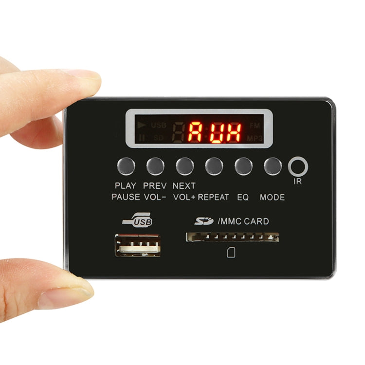 Car 5V Audio MP3 Player Decoder Board FM Radio SD Card USB AUX, with Bluetooth / Remote Control(Black)