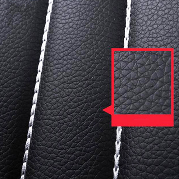 4 in 1 Universal PU Leather Four Seasons Anti-Slippery Front Seat Cover Cushion Mat Set for 2 Seat Car (Brown)