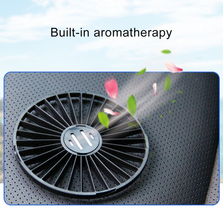 F402 Portable Car Center Console Sucker Electric Cooling Fan with Aromatherapy