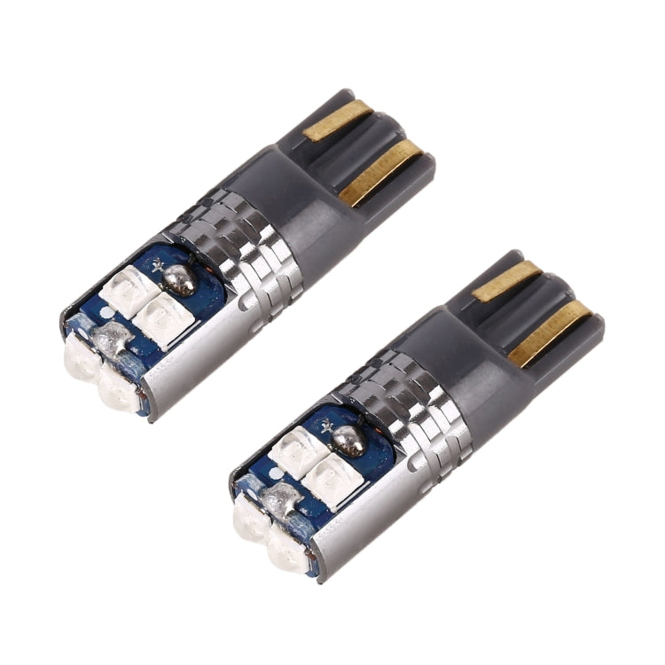 2 PCS T10 / W5W / 168 DC12-24V / 1.8W / 6000K / 140LM Car Clearance Light 4LEDs SMD-3030 Lamp Beads with Decoding & Constant Current (Blue Light)