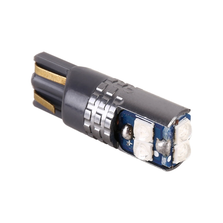 2 PCS T10 / W5W / 168 DC12-24V / 1.8W / 6000K / 140LM Car Clearance Light 4LEDs SMD-3030 Lamp Beads with Decoding & Constant Current (Blue Light)