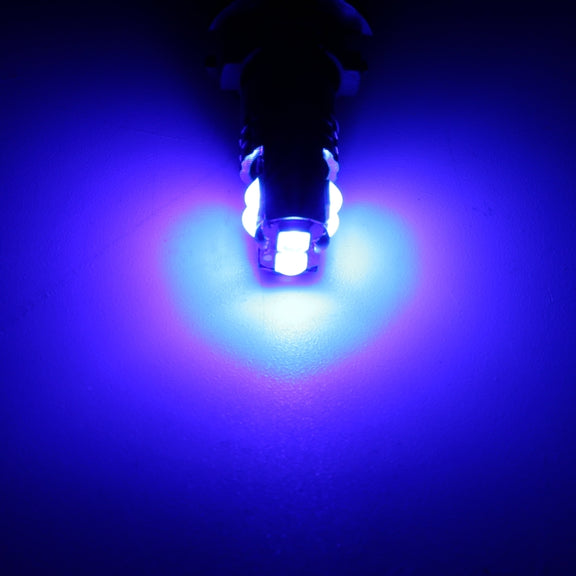 2 PCS T10 / W5W / 168 DC12-24V / 1.8W / 6000K / 140LM Car Clearance Light 4LEDs SMD-3030 Lamp Beads with Decoding & Constant Current (Blue Light)