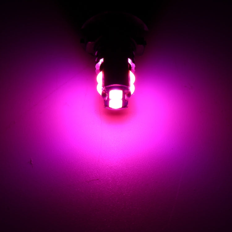 2 PCS T10 / W5W / 168 DC12-24V / 1.8W / 6000K / 140LM Car Clearance Light 4LEDs SMD-3030 Lamp Beads with Decoding & Constant Current (Pink Light)