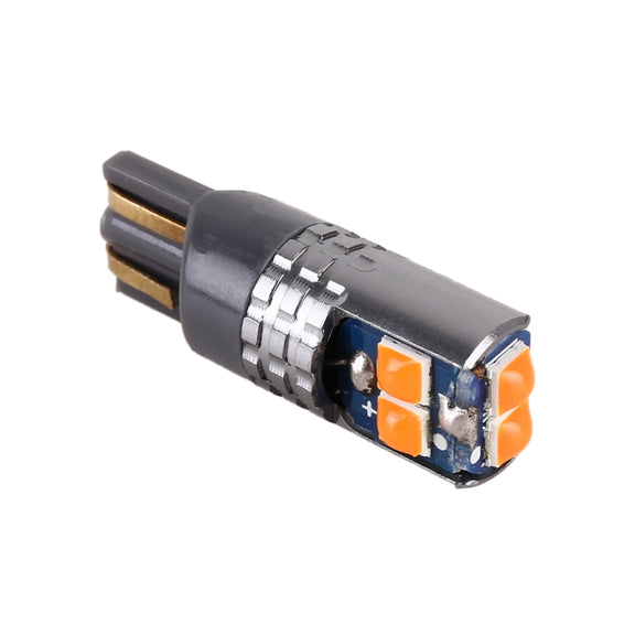 2 PCS T10 / W5W / 168 DC12-24V / 1.8W / 6000K / 140LM Car Clearance Light 4LEDs SMD-3030 Lamp Beads with Decoding & Constant Current (Yellow Light)