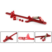 Car Modification Accessories Aluminum Alloy 4500 Series Cable Base Throttle Bracket Throttle Valve Cable(Red)