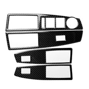 Car Carbon Fiber Window Lift Switch Panel Decorative Sticker for Chevrolet Cruze 2009-2015, Left Drive