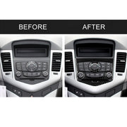 Car Carbon Fiber CD Panel Decorative Sticker for Chevrolet Cruze 2009-2015, Left and Right Drive Universal