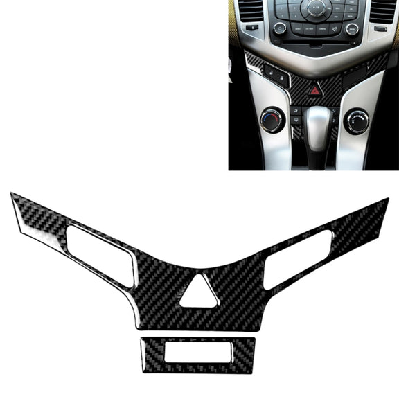 Car Carbon Fiber Air Conditioning Panel Decorative Sticker for Chevrolet Cruze 2009-2015, Left and Right Drive Universal