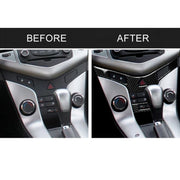 Car Carbon Fiber Air Conditioning Panel Decorative Sticker for Chevrolet Cruze 2009-2015, Left and Right Drive Universal