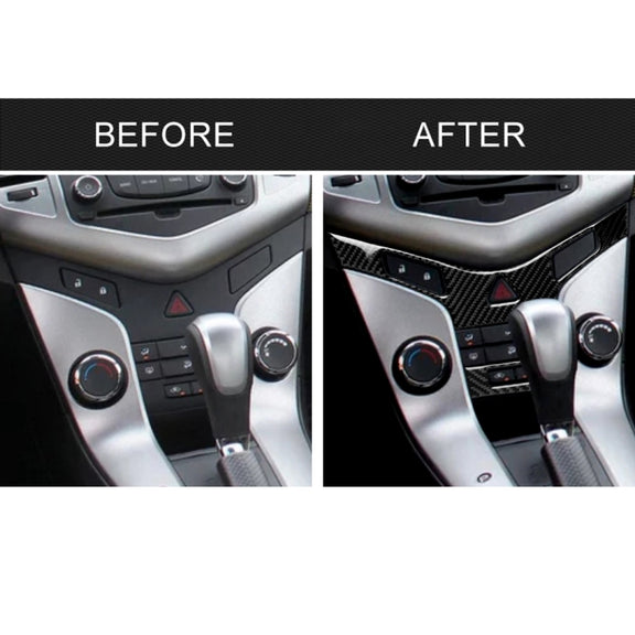 Car Carbon Fiber Air Conditioning Panel Decorative Sticker for Chevrolet Cruze 2009-2015, Left and Right Drive Universal