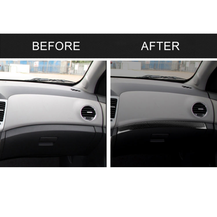 Car Carbon Fiber Dashboard Decorative Stripe for Chevrolet Cruze 2009-2015, Left Drive