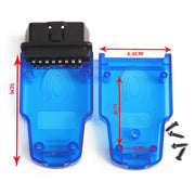 Car OBD 2 Male Connector OBD Plug Fingerprint Case