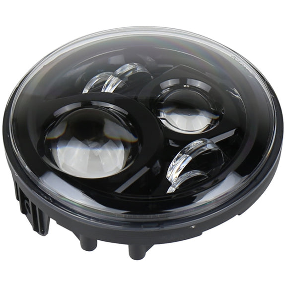 7 inch Round LED Motorcycle Headlight Modified Spotlight for Honda (Silver)